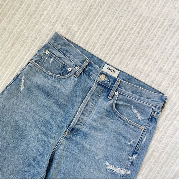 AGOLDE 90's Mid Rise Loose Fit Organic Cotton Jeans - Picture 5 of 9